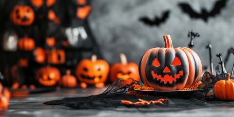 Witch in a Spooky Halloween Forest created by ai