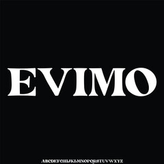 Fototapeta premium bold display font alphabet vector set