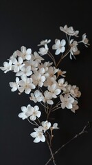 Small White Flowers In A Bunch