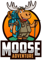 illustration of a moose vector