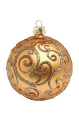 Fototapeta premium Golden Christmas Ornament Ball