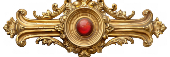 Golden Decorative Plaque