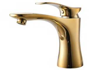 Golden Faucet with Single Handle