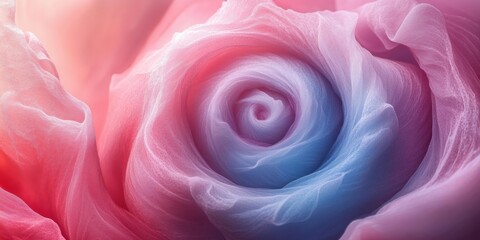 Colorful Fractal Designs: A Playful Mix of Pink and Blue Scribbles, generative ai