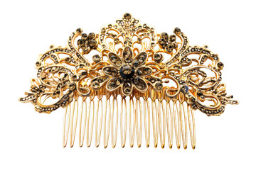 Ornate Golden Hair Comb