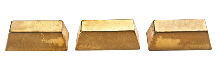 Gold Bars in Different Positions