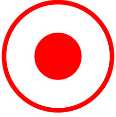 Webで使えるシンプルな録画ボタンベクターアイコン
