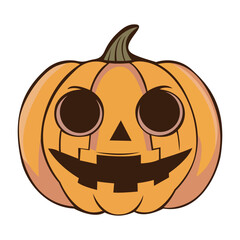 Halloween Pumpkin Vector Design with Unique Expressions