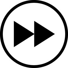 Webで使えるシンプルな早送りボタンベクターアイコン