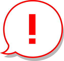 シンプルで可愛い怒りの吹出しマークのベクターアイコンイラスト