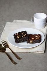homemade chocolate brownies 