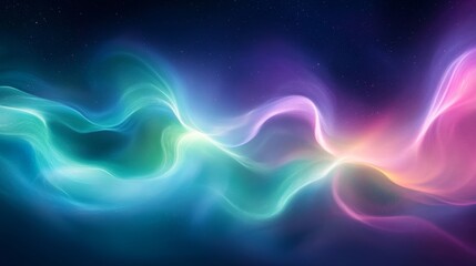 Obraz premium Abstract Colorful Waves in Space