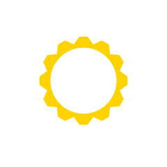 Sun sunshine set vector icons