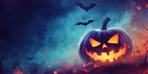 Fototapeta premium Witch in a Spooky Halloween Forest created by ai