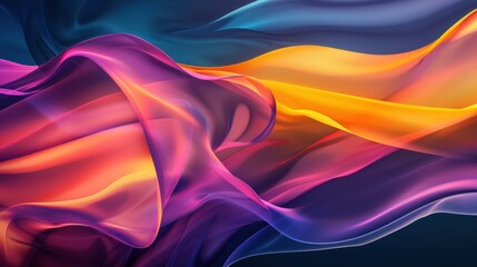 Fototapeta premium Abstract Wavy Pattern in Vibrant Colors