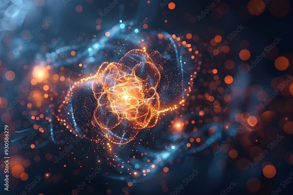 Aufkleber quantum computing enhanced scientific research with real time data analysis and visualization