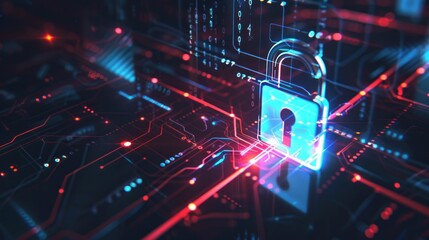 Fototapeta premium Cybersecurity: Protecting Digital Assets