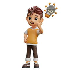 3d creative kids character idea