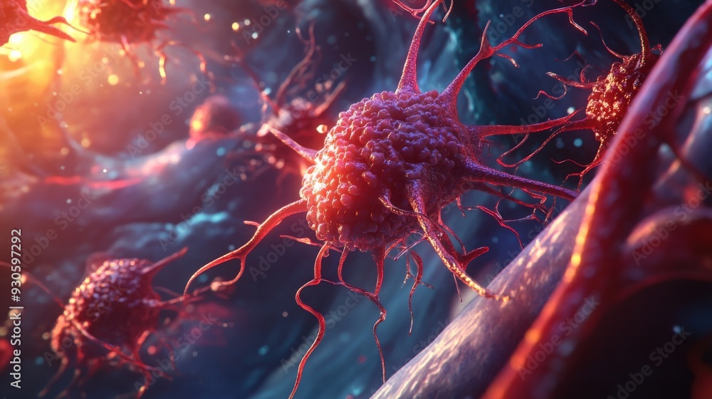 Poster tiny nanobots eliminate plaque buildup within the intricate network of biological pathways in a colo
