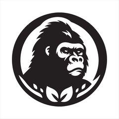Fototapeta premium A Gorilla Vector Art Illustration