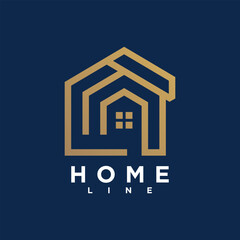 Home logo design creative concept Premium Vector