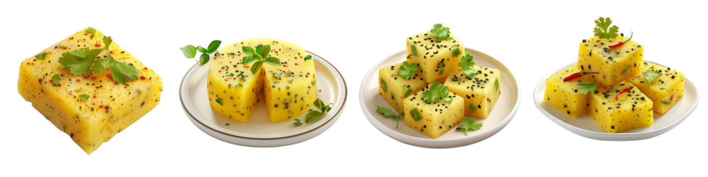 Dhokla clipart collection, symbol, logos, icons isolated on transparent background