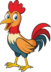 Rooster vector illustration art