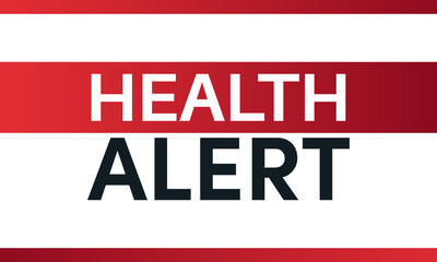 Heart alert background. Vector template with text. Medical and health concept.