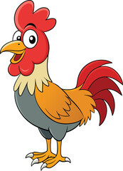 Rooster vector illustration art