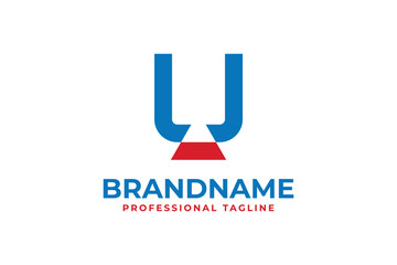 Letter U Video Camera Logo, suitable for any broadcast business with U initial