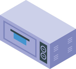 Professional convection oven is baking delicious food in a bakery