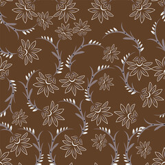 seamless floral pattern. Vintage ornament. Use for wallpaper, printing on the packaging paper, textiles.