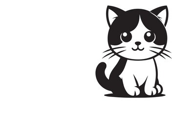 Obraz premium black cat cartoon