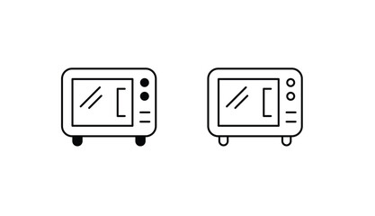 Microwave icon design with white background stock illustration