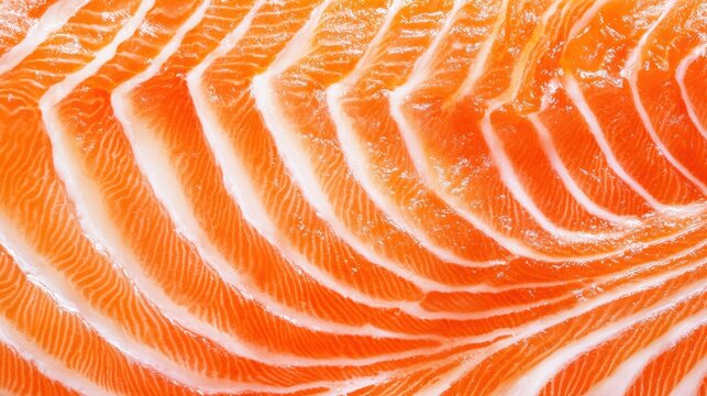 Fresh salmon texture closeup for healthy food concepts