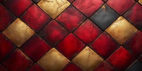 Obraz premium Artistic Vellum Paper Texture with Quilted Fractal Motif, generative ai