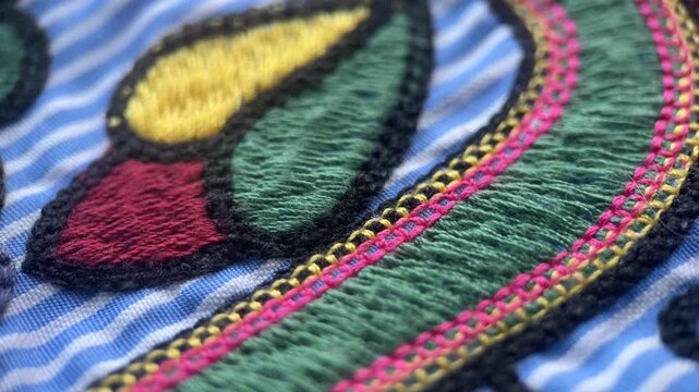 Embroidery On Fabric, Slider Shot