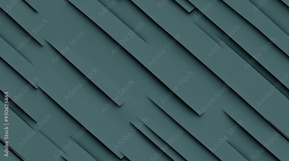 Poster a dark teal and gray background features elegant diagonal stripes of dark green, reflecting a contem