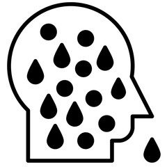Fototapeta premium Allergies And Sensitivities Icon