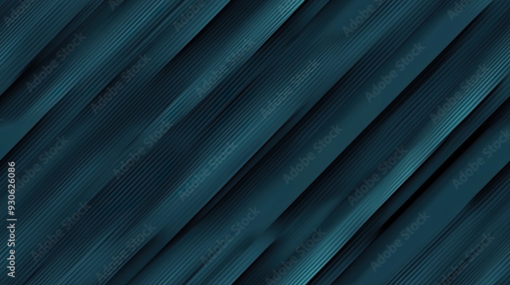 Poster a dark teal and gray background features elegant diagonal stripes of dark green, reflecting a contem