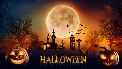 happy halloween poster celebration design