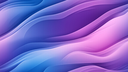 Fototapeta premium Smooth, flowing pattern with soft gradients of blue and purple. The wavy design gives a sense of calmness and fluidity, creating a serene and peaceful visual effect.