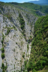 A view from the Valla Canyon hike, one of the highest canyons in the world, located in Kastamonu, Turkey
