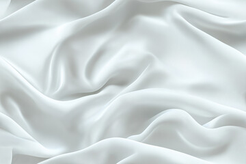 Obraz premium A seamless pattern of flowing white fabric with soft curves, creating an elegant and smooth tileable design that exudes purity.