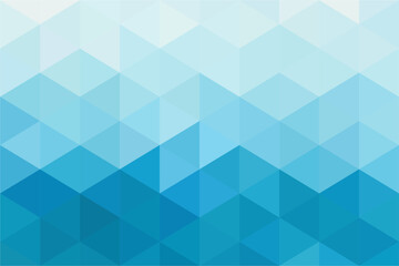 Mosaic soft blue pixel background. Gradient abstract geometric background. Artistic polygonal puzzle background.