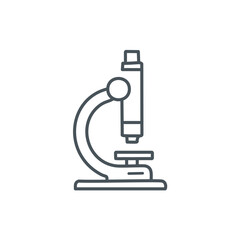 microscope isolated on white