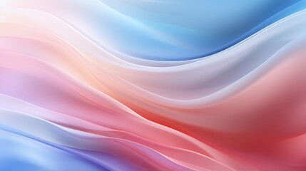 Naklejka premium Abstract pastel waves with smooth silk texture in shades of blue, pink, and purple creating a soft flowing background.