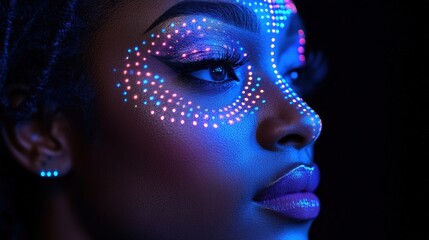 Neon Glow Portrait