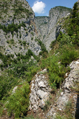 A view from the Valla Canyon hike, one of the highest canyons in the world, located in Kastamonu, Turkey
