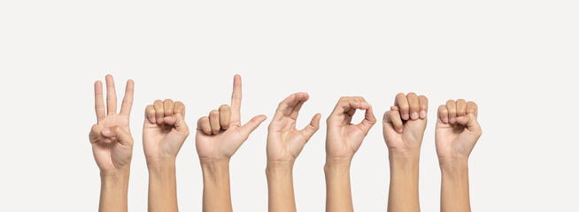 Deaf alphabet letter 